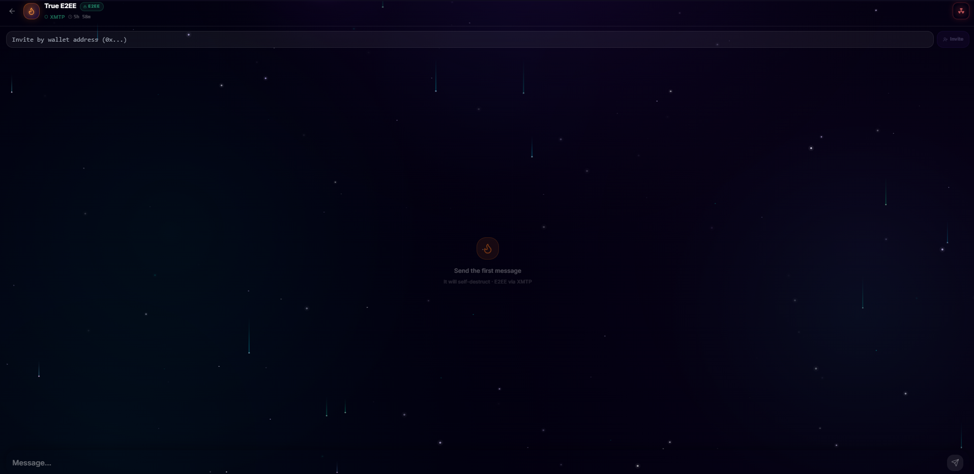 O-Chat room creation interface